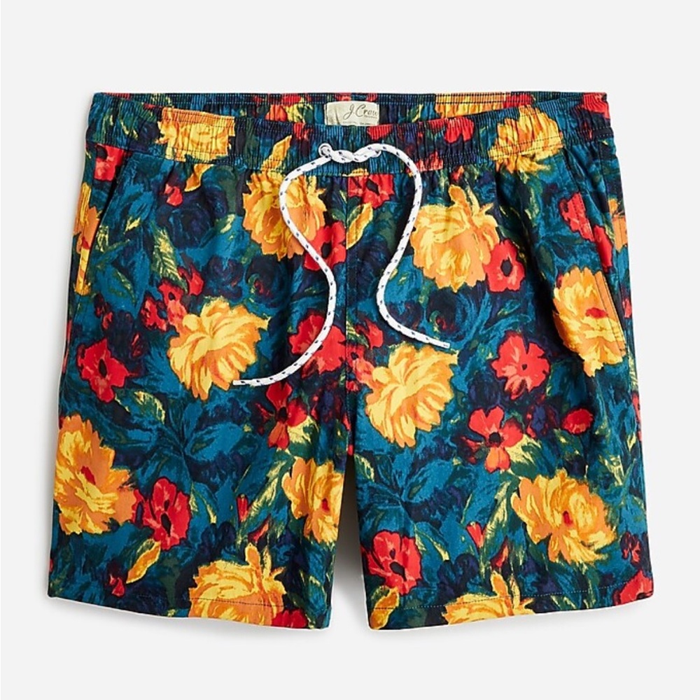 NWT J Crew 6” Stretch Swim Trunk